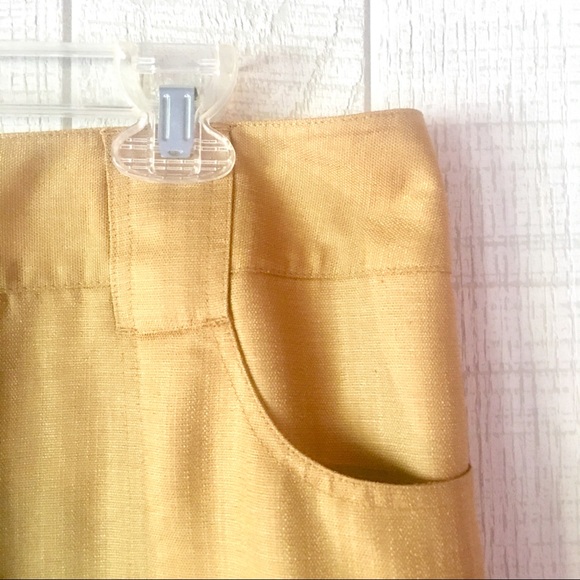 {Grace Dane Lewis} Mustard Tan Stud Pencil Skirt - Picture 3 of 7